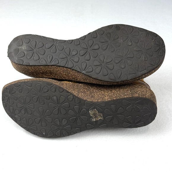 Aetrex Tessa Leather‎ Ankle Boots Womens Brown Knit Lace-Up Casual Comfort 7.5-8 - Picture 8 of 10